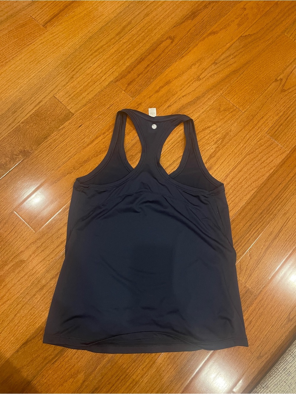 Yogalicious Navy Blue Athletic Workout Racerback Tank Top Small